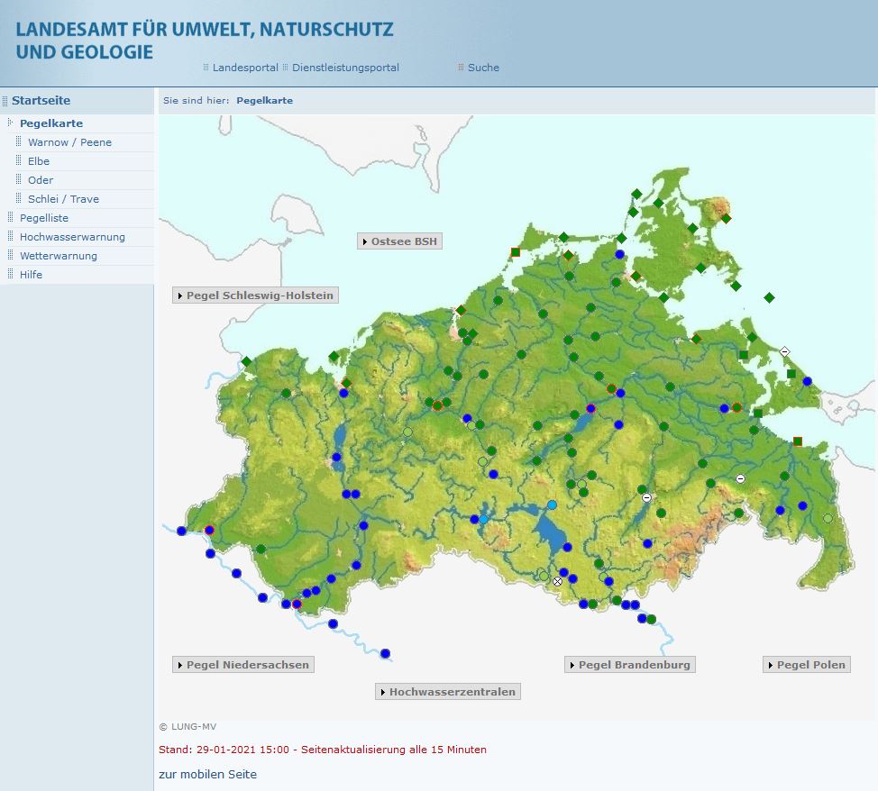 Pegelportal M-V Vorschau