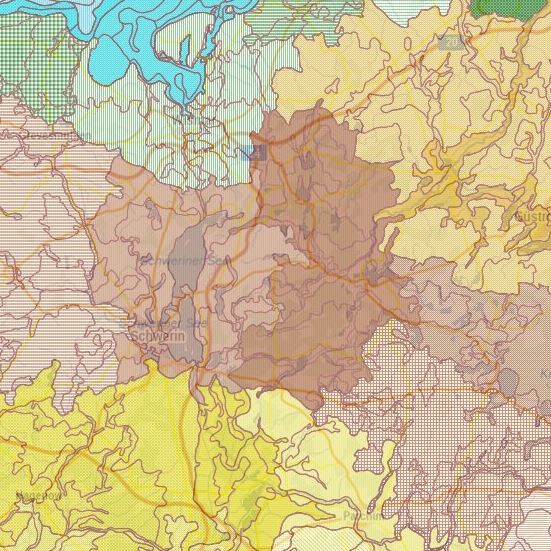 Themenkarte Naturräumliche Gliederung Vorschau