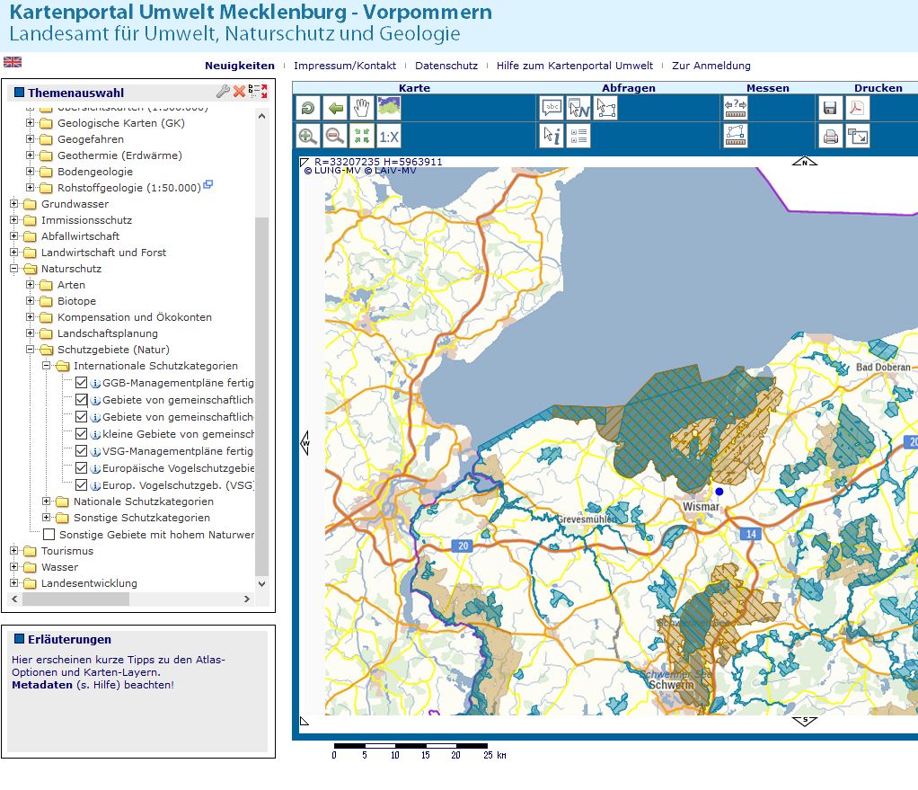 Kartenportal Umwelt M-V Vorschau